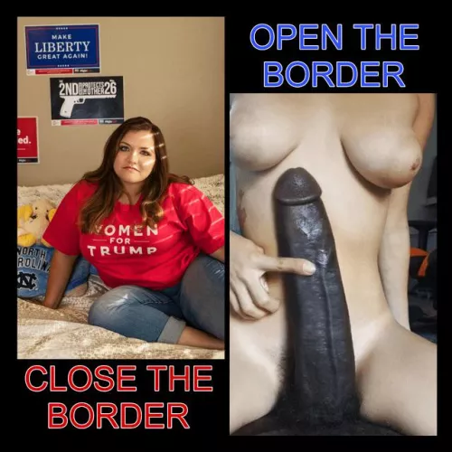 Open the borders...spread the legs 