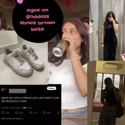 read her confession again and again while gooning to her old shoes 