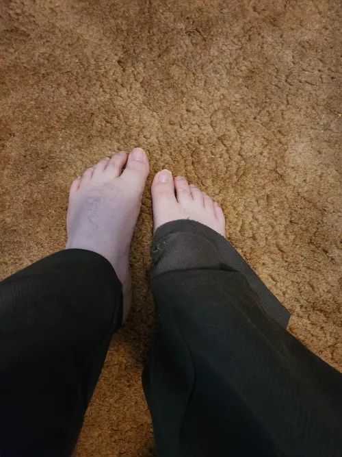 Showing my feet 