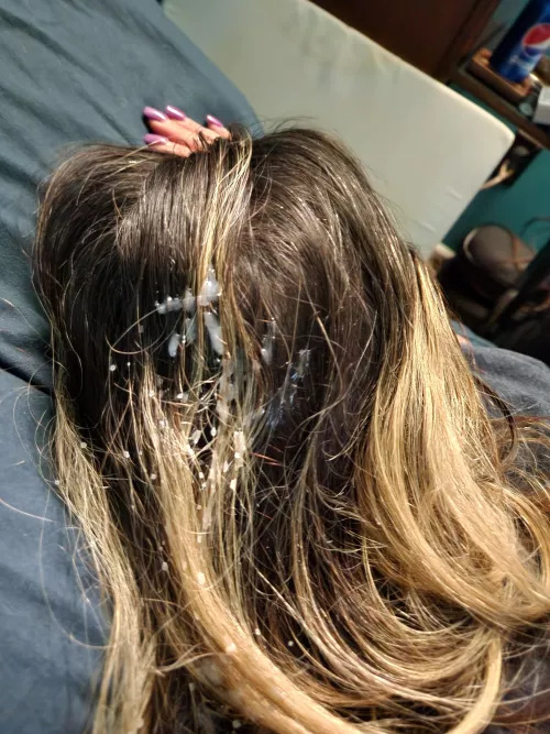 Slept through my hair getting wrecked 