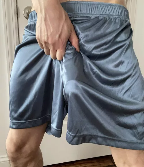 Someone bust in basketball shorts with me