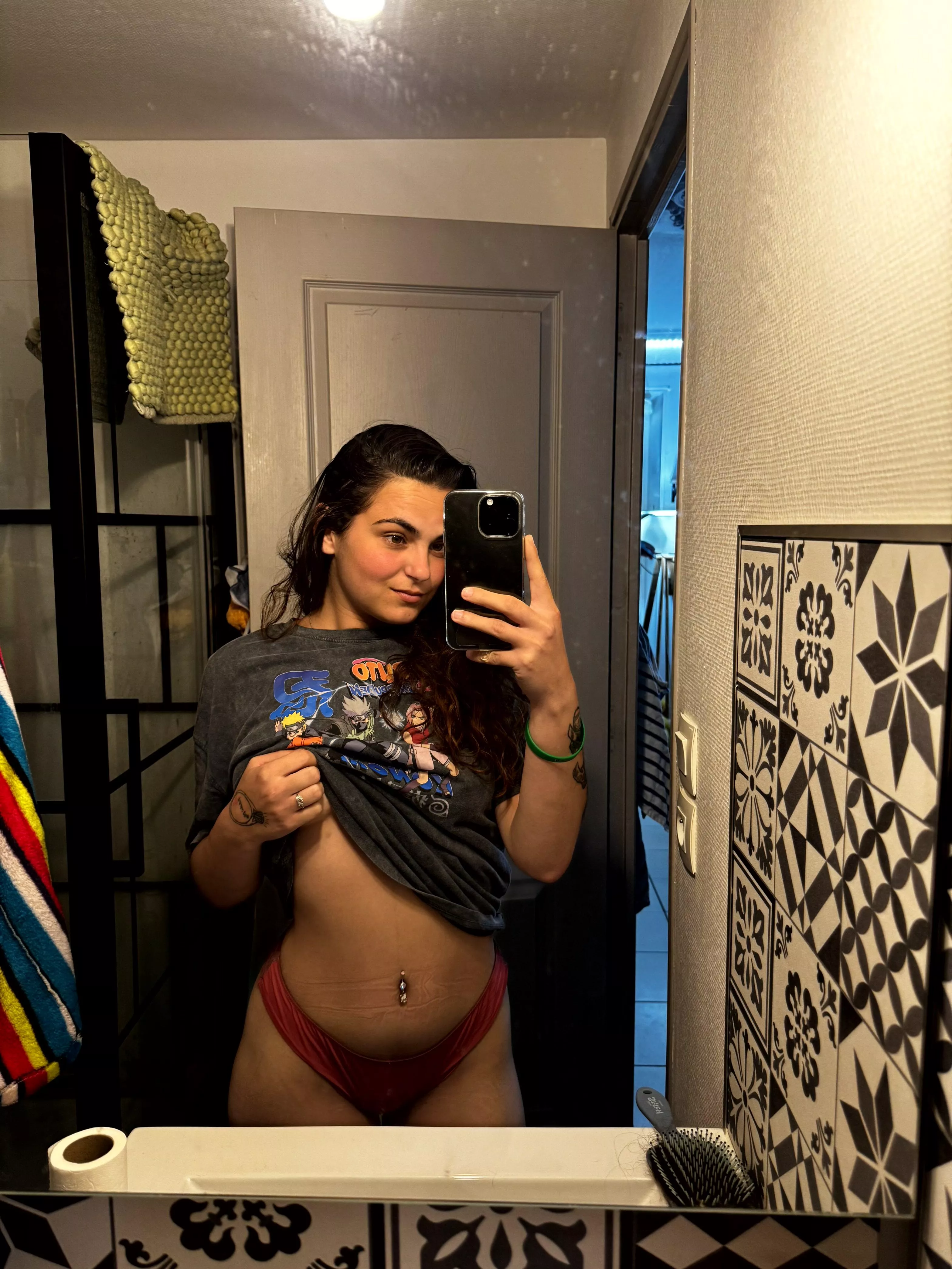 Take a shower with your baby doll.