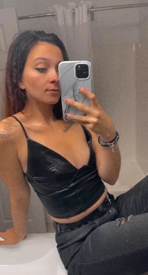 The mirror shows me not only my reflection but also my own confidence