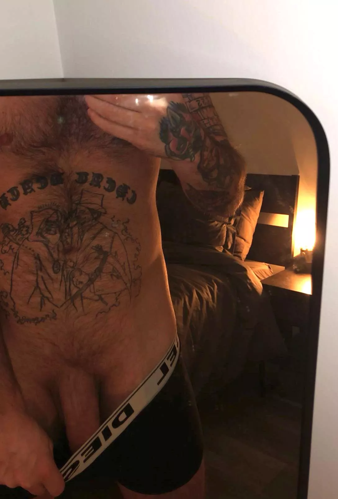 The only thing missing from this picture is you waiting in bed behind me 😈