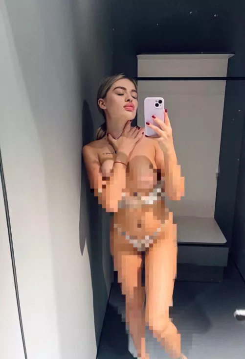 The pixels covered my pink nipples and perfect body...