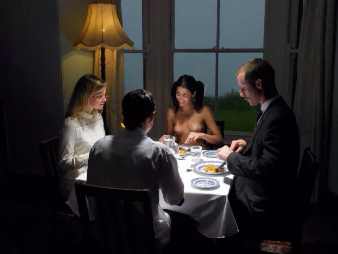 This family dinner art photo by Frank Herholdt has this je-ne-sais-quoi.