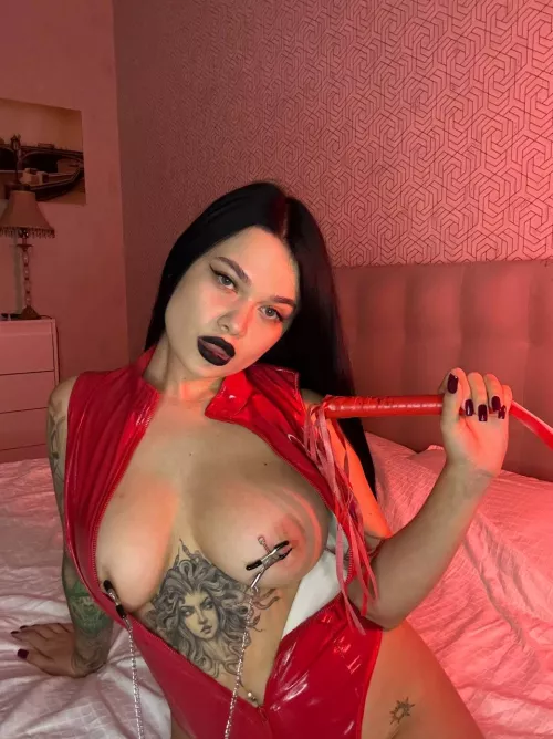 Tighten them up, my nipples want to feel those clamps harder.