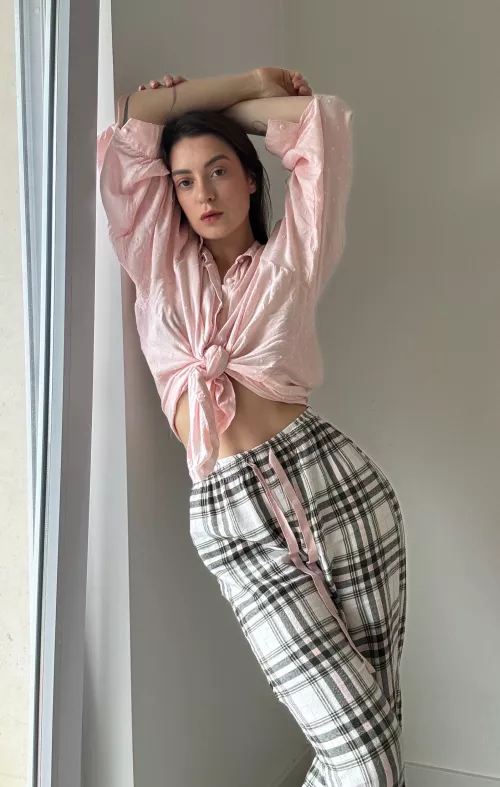 trying on some clothes for my upcoming interview