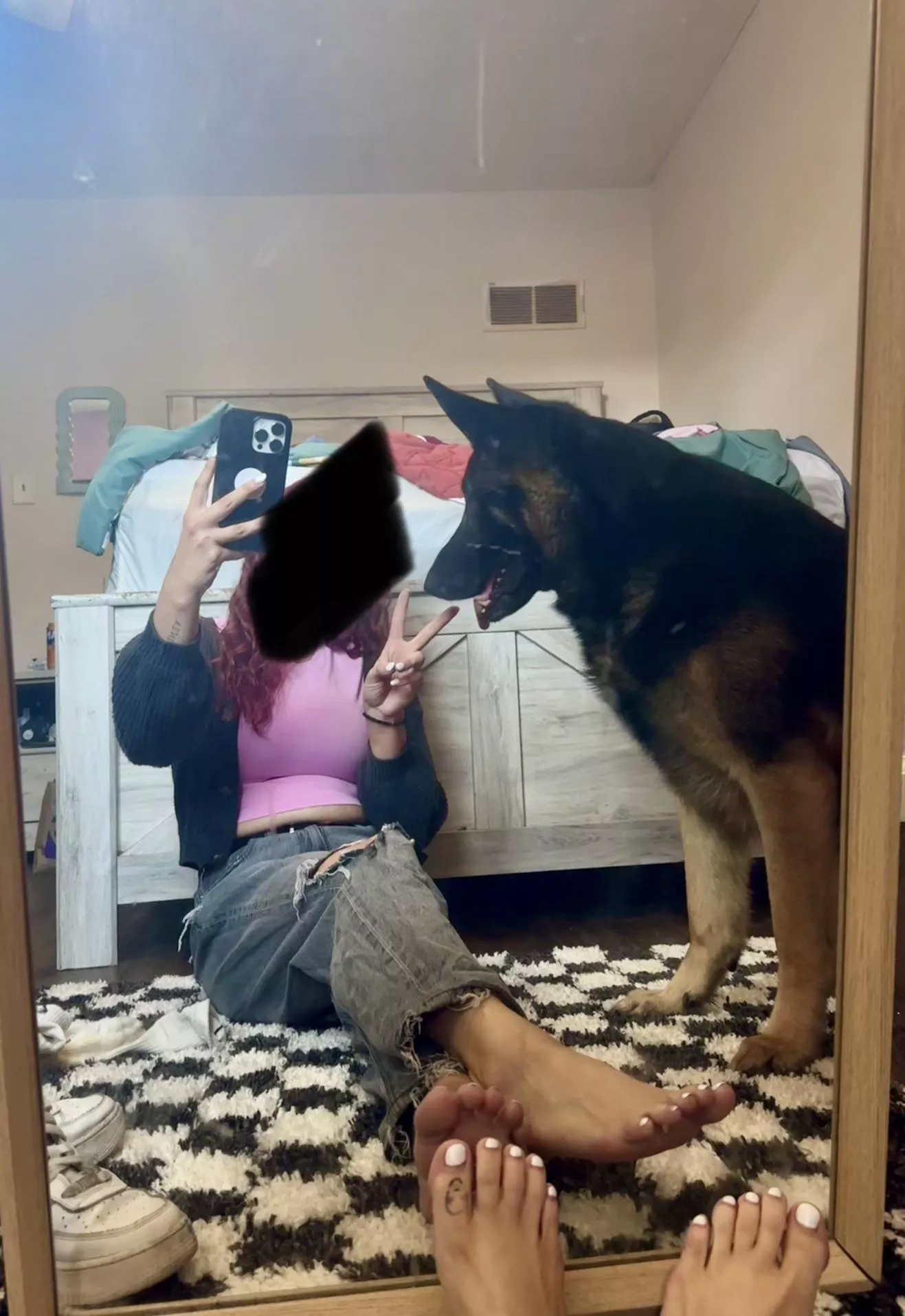 using my scary dog privileges to post feet pics on the internet 