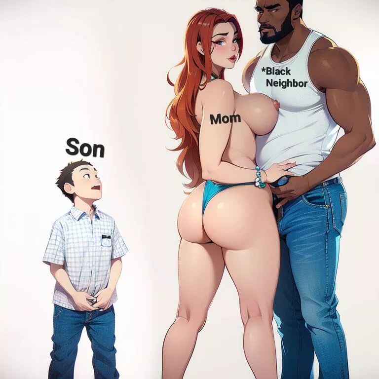 Watch your mommy do what you always dream of Son