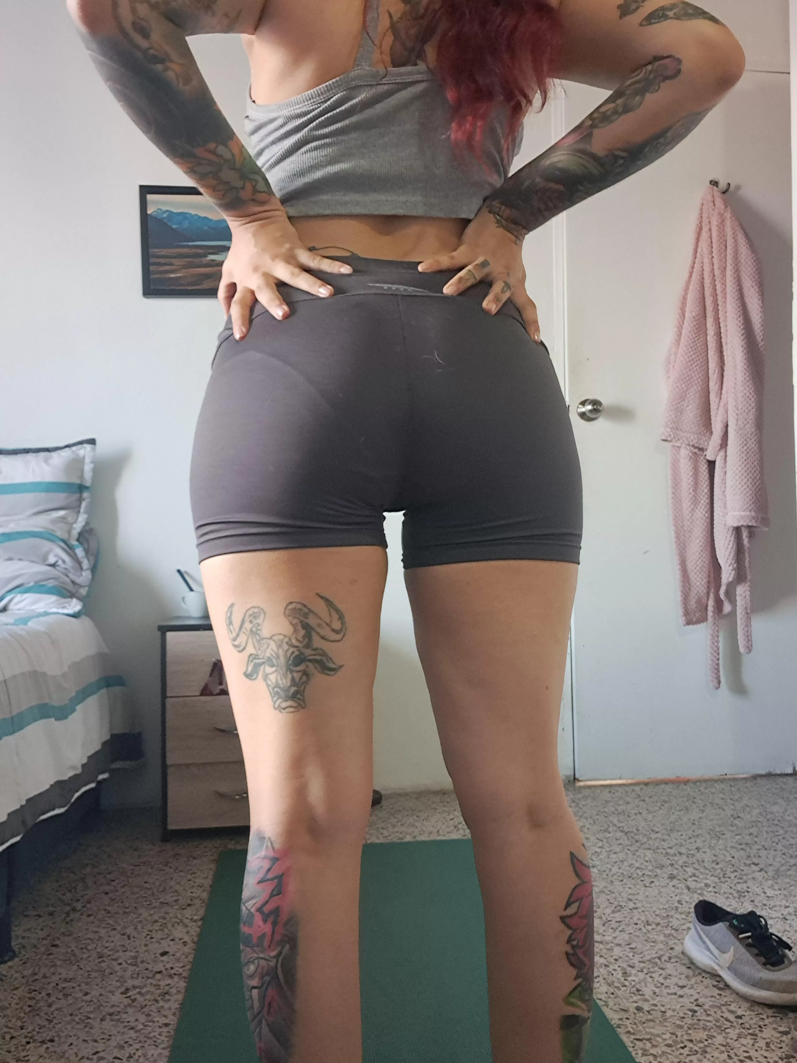 We meet at the gym. Would you say something?