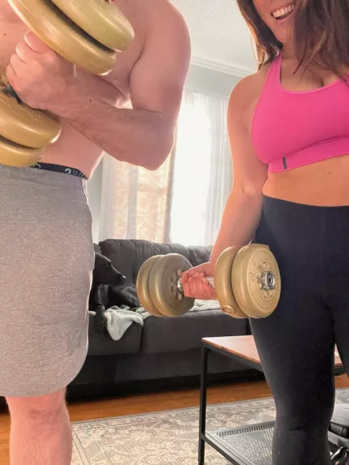 when your hotwife wants to work out with you 
