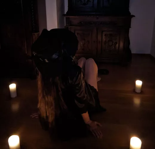 Witch doing a ritual