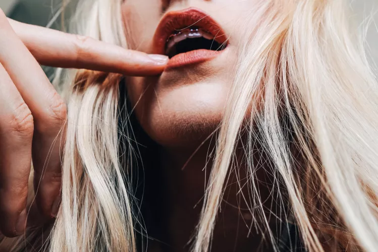 You can bite on this bottom one when we make out