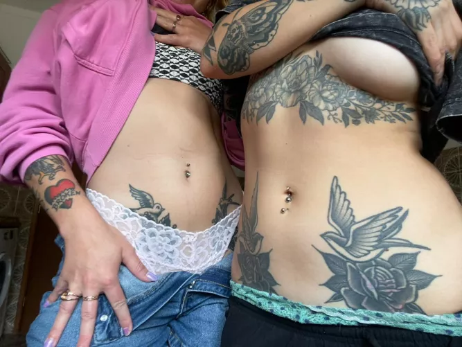 You like our belly buttons?	 