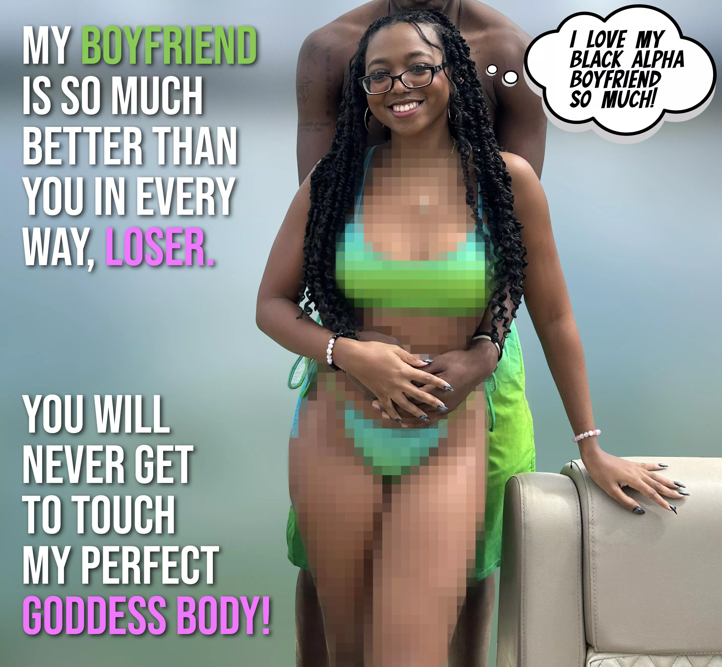 You’ll forever be an inferior beta loser 