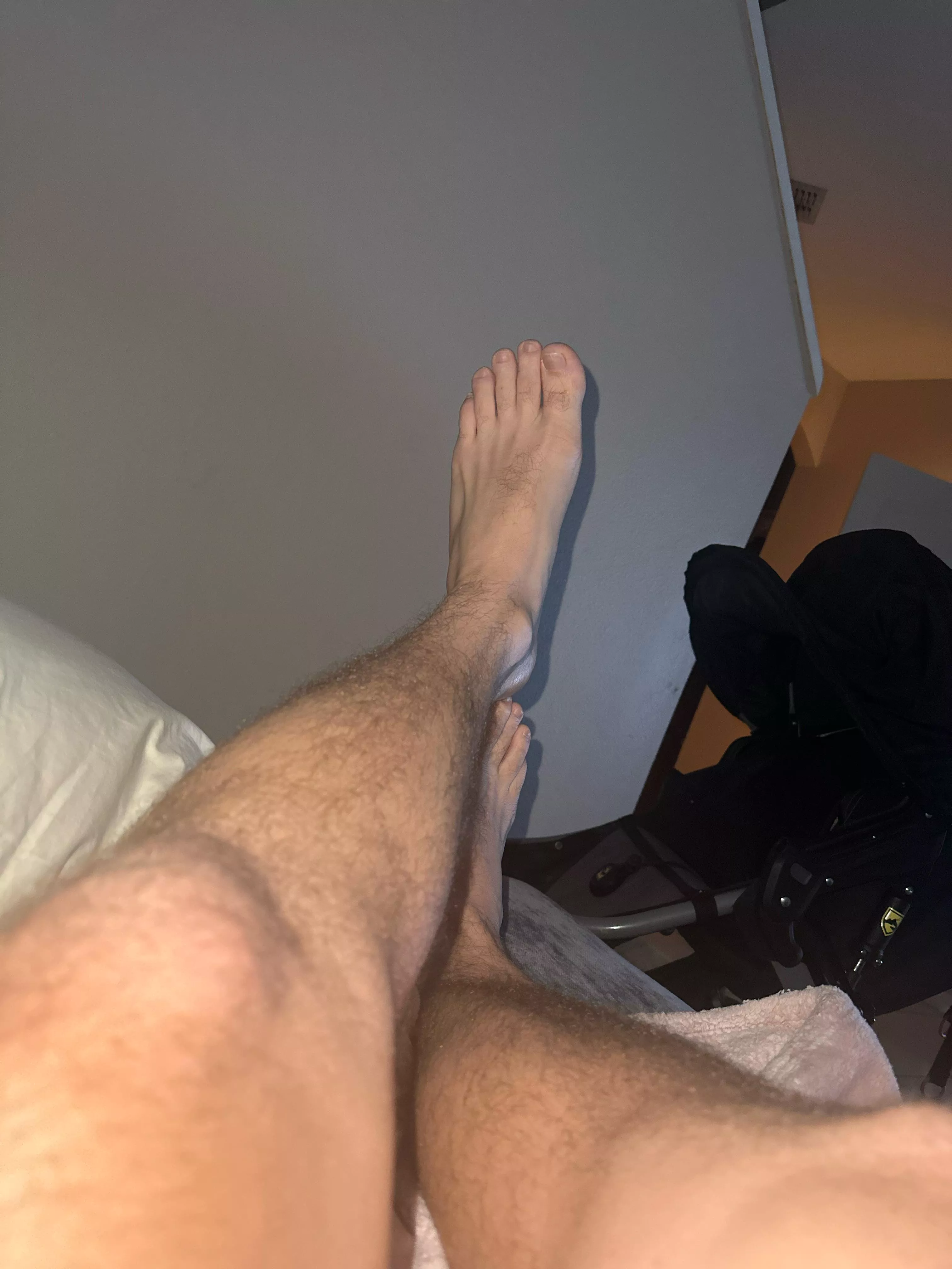 After long days at work my sweaty socks feel so good to take off