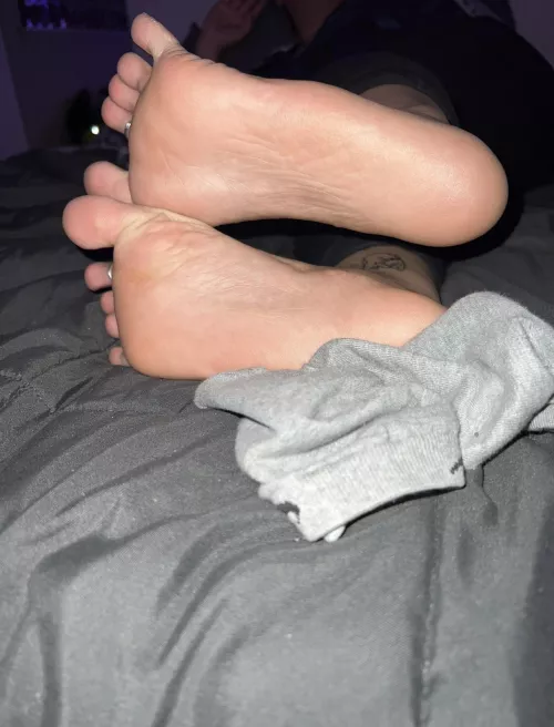 Airing out my stinky feet 