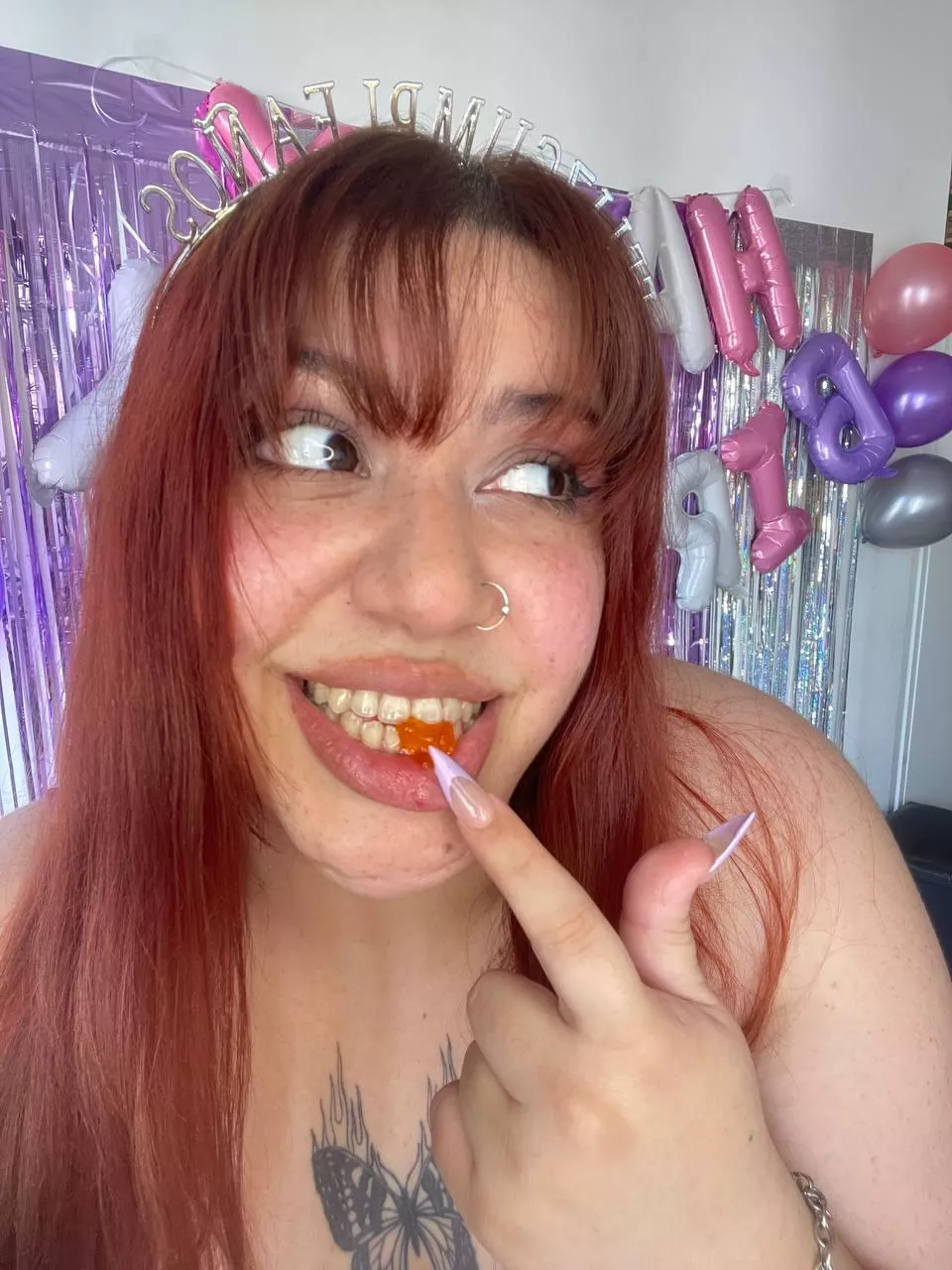 Chewing my birthday present hehe