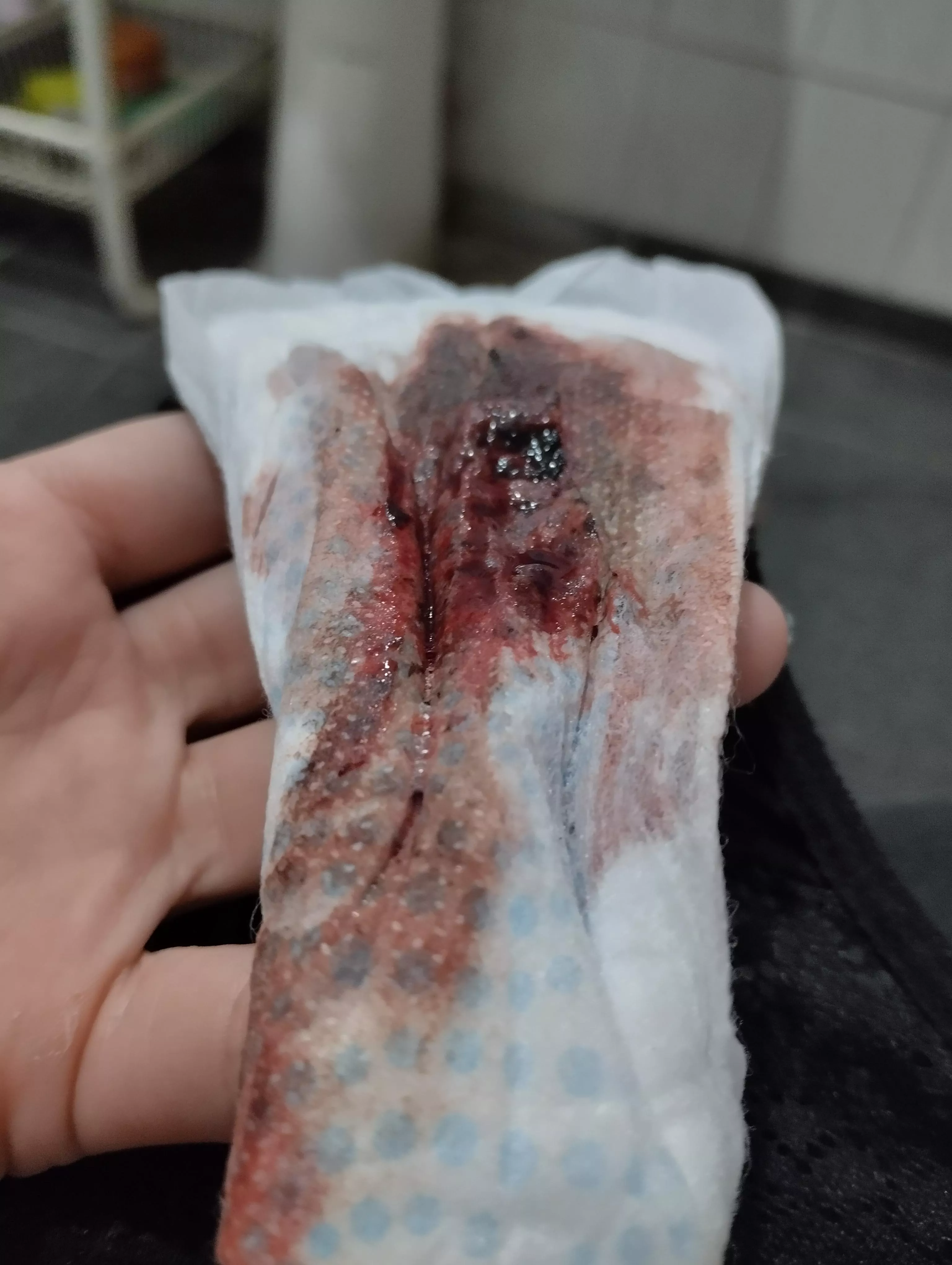 Clean it with your tongue 