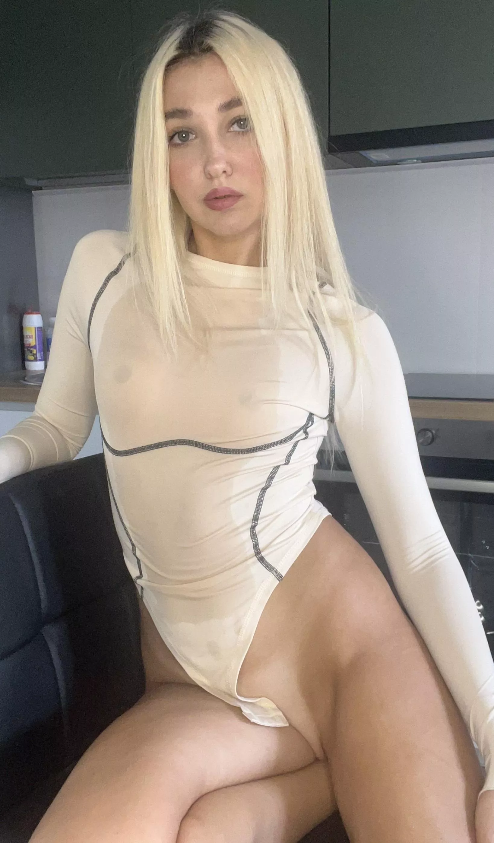 Cum on my sweaty body after a workout