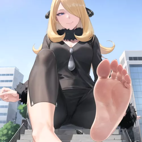 Cynthia feet (BeastCR) [Pokemon]