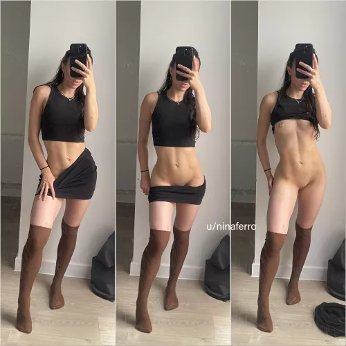 Date night outfit and what’s underneath 🖤