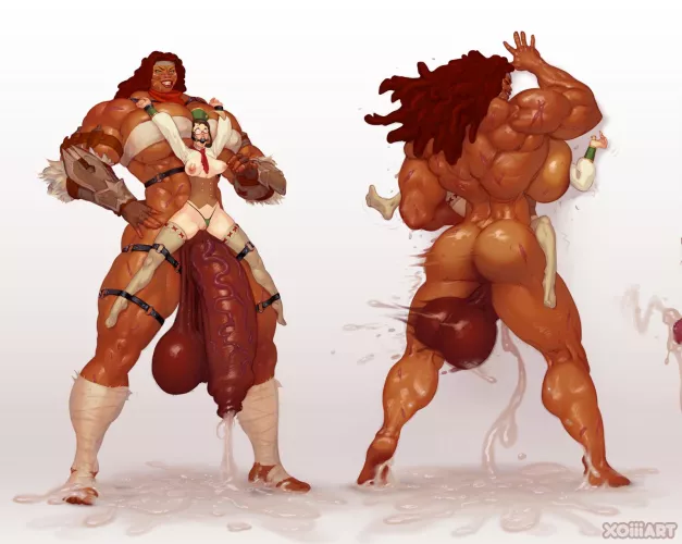 Dawn and the guildmarm (@Xoicom) [Monster Hunter]