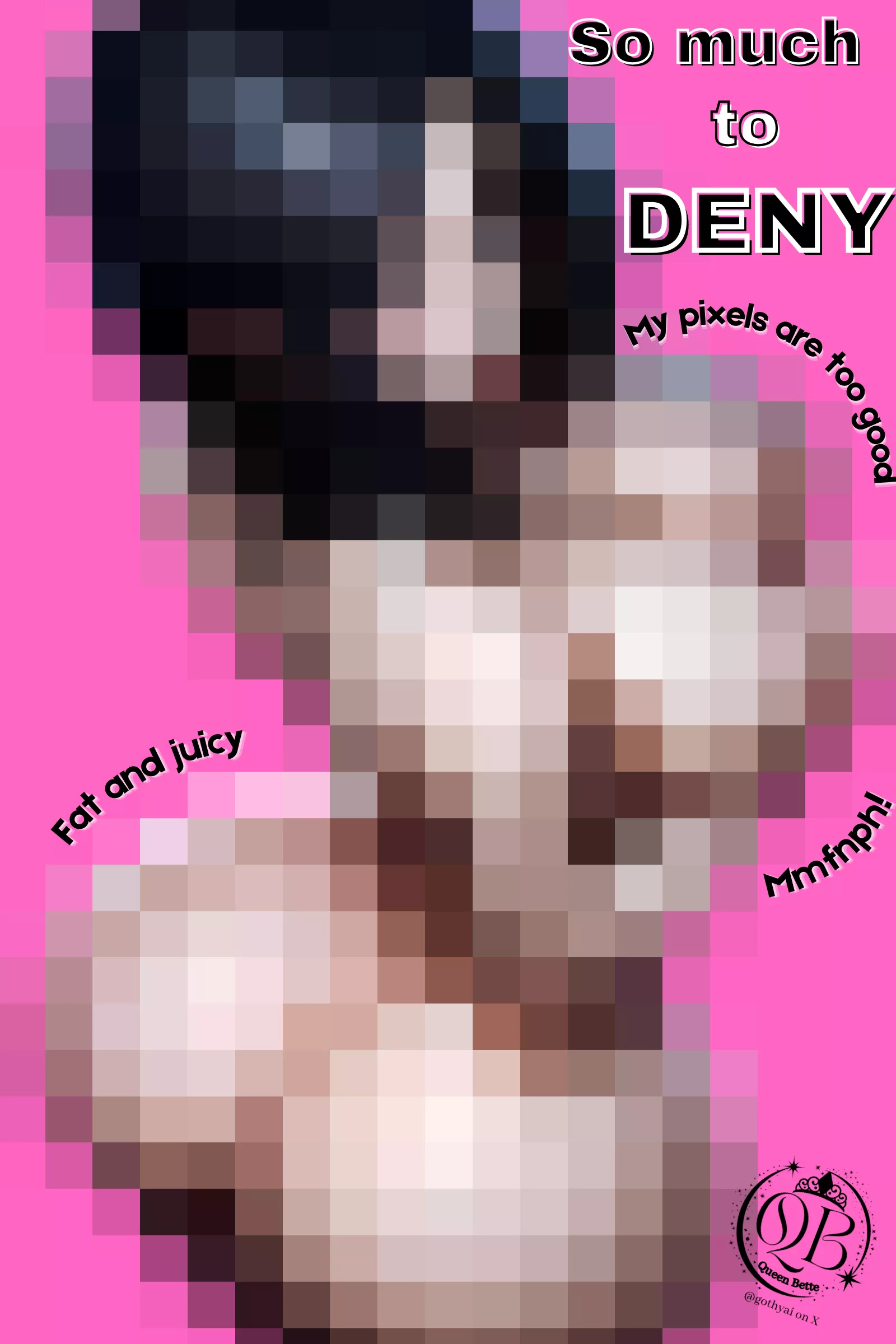 Don't get too excited... while this is more than you deserve, it's still pixelated for betas. If you get off to this you ARE a total loser! 🙄Keep squinting... 