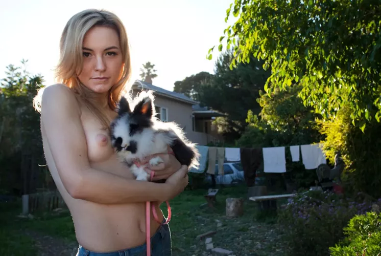 Dora Yoder in her Hollywood backyard | Purple Diary January 2012 | ph. Brad Elterman