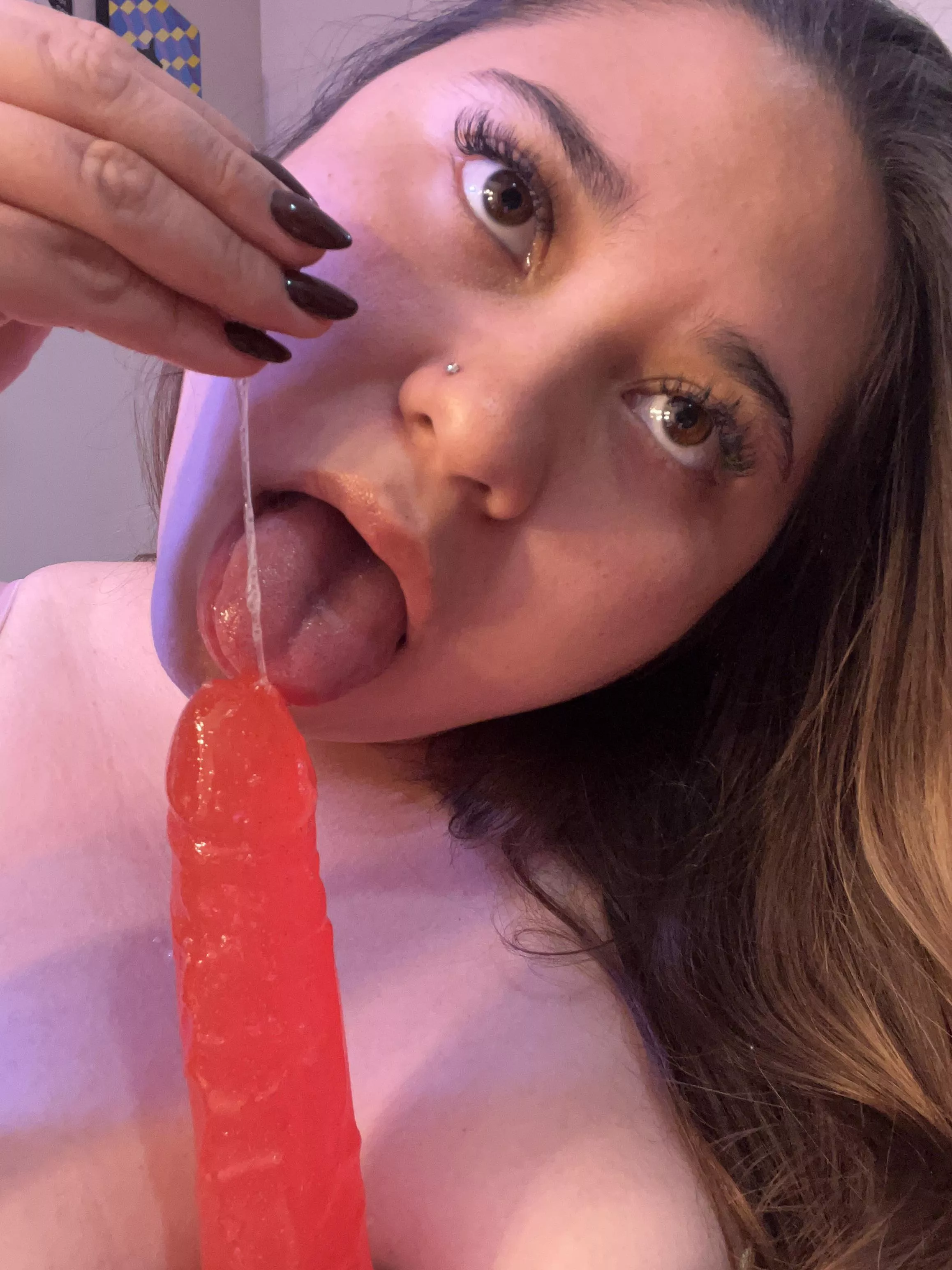 gagging on cock makes me drool even more