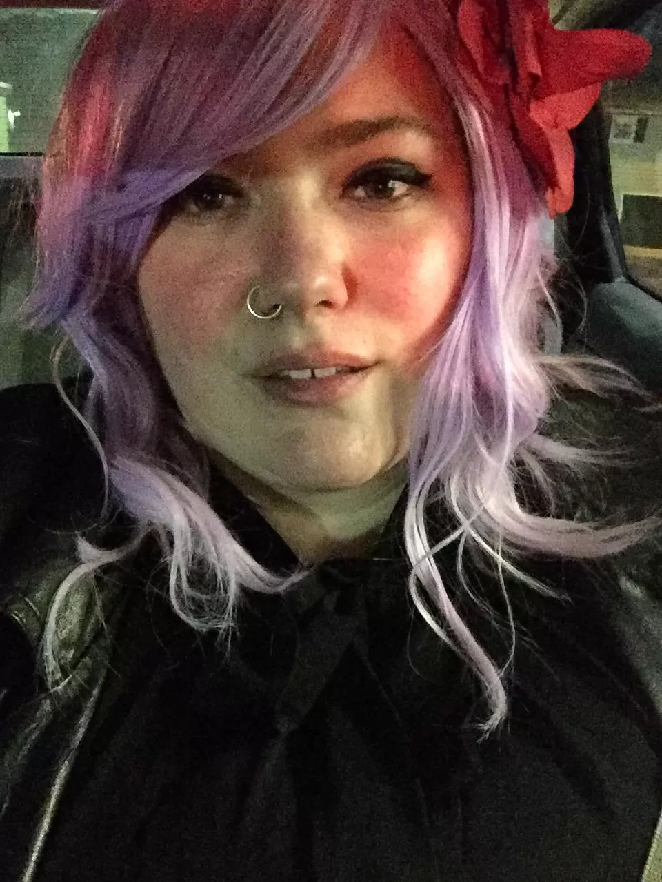 Happy hump day! Who doesn't love wearing a purple wig?! 