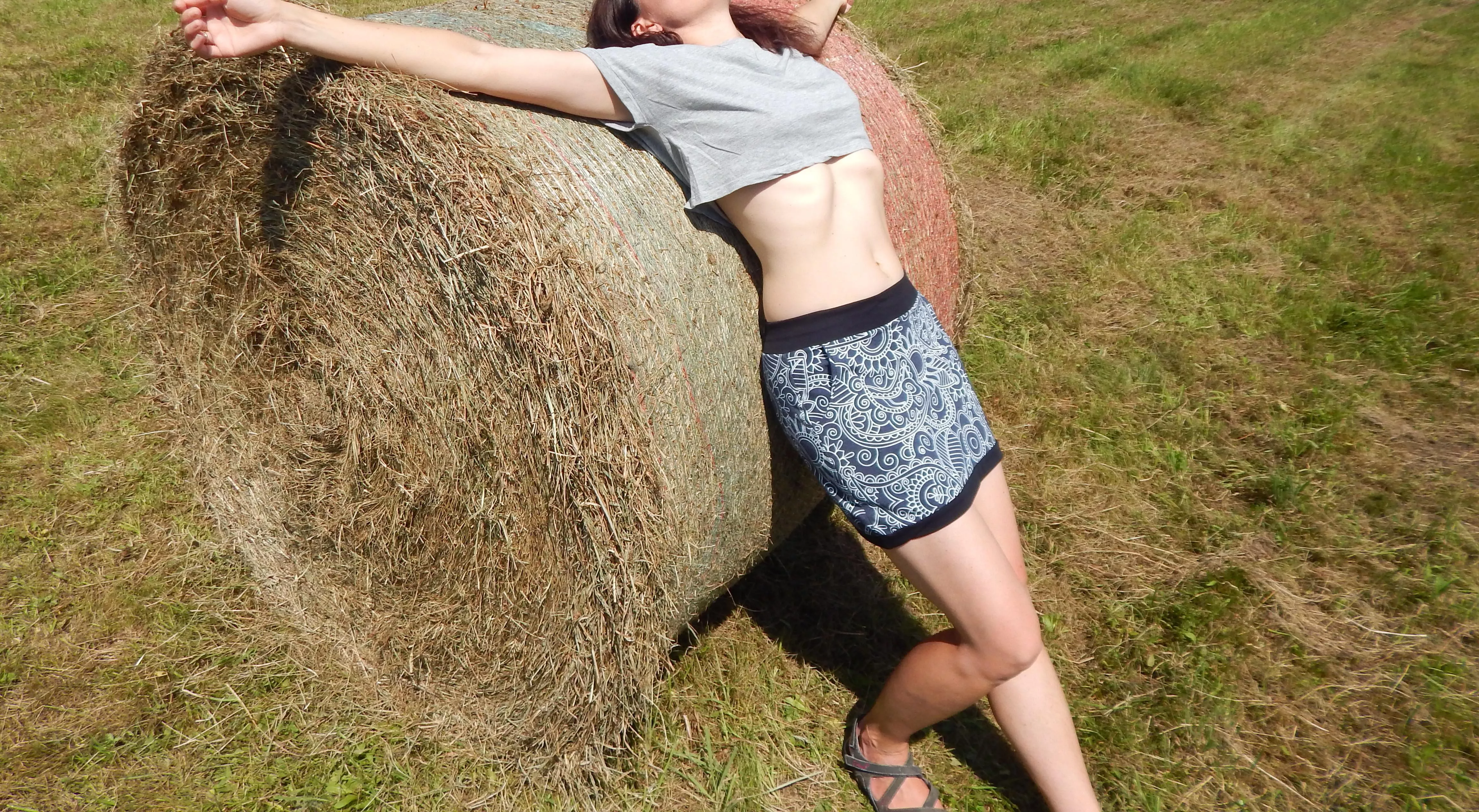 Hay, me, and sunshine