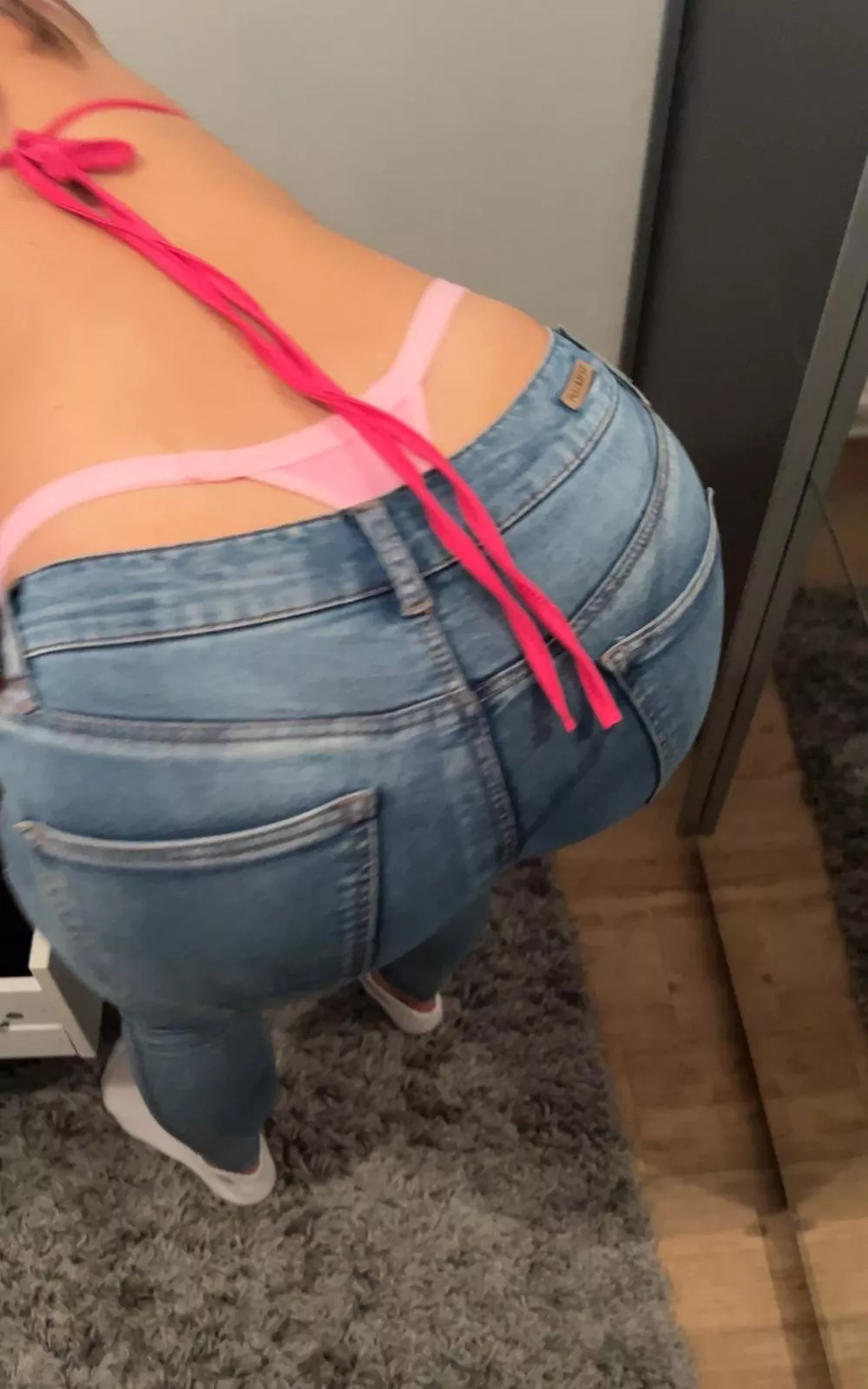 he watches me doing the laundry