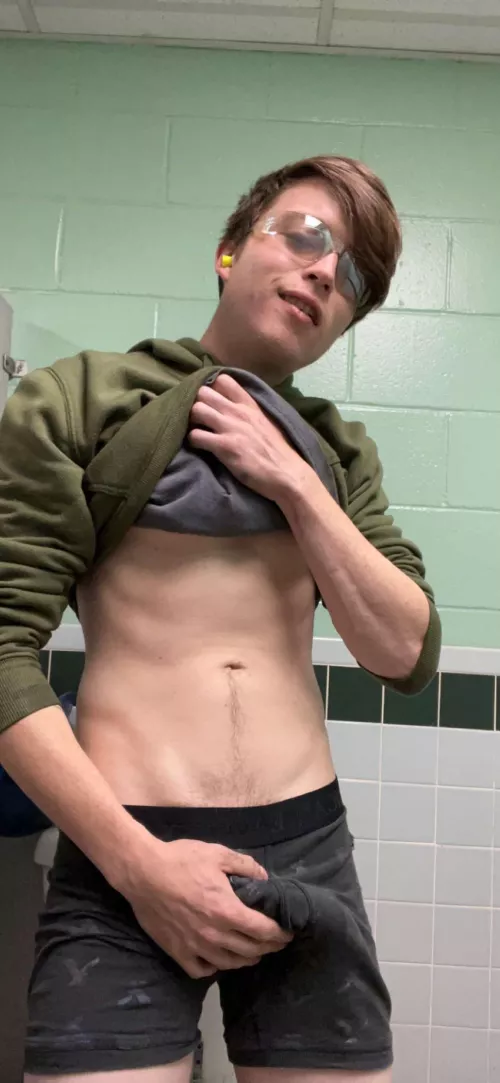 Hiding out at work 🤫 