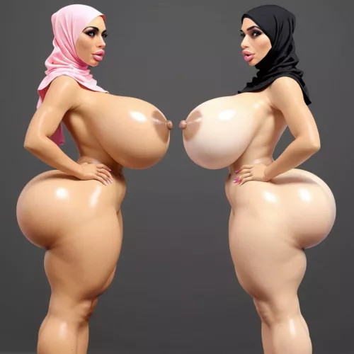 Hijab wearing bimbos