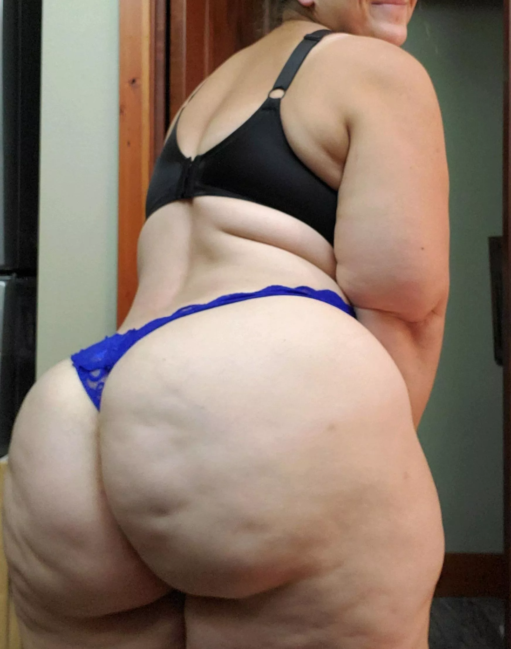 Husband likes to watch this big ass roll.