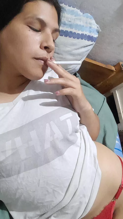 I like to smoke lying down 