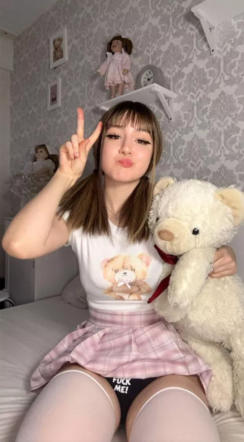 I love wearing my skirts with panties