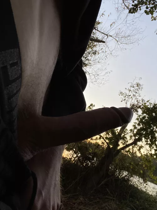 In der Richtung ist der Sonnenuntergang