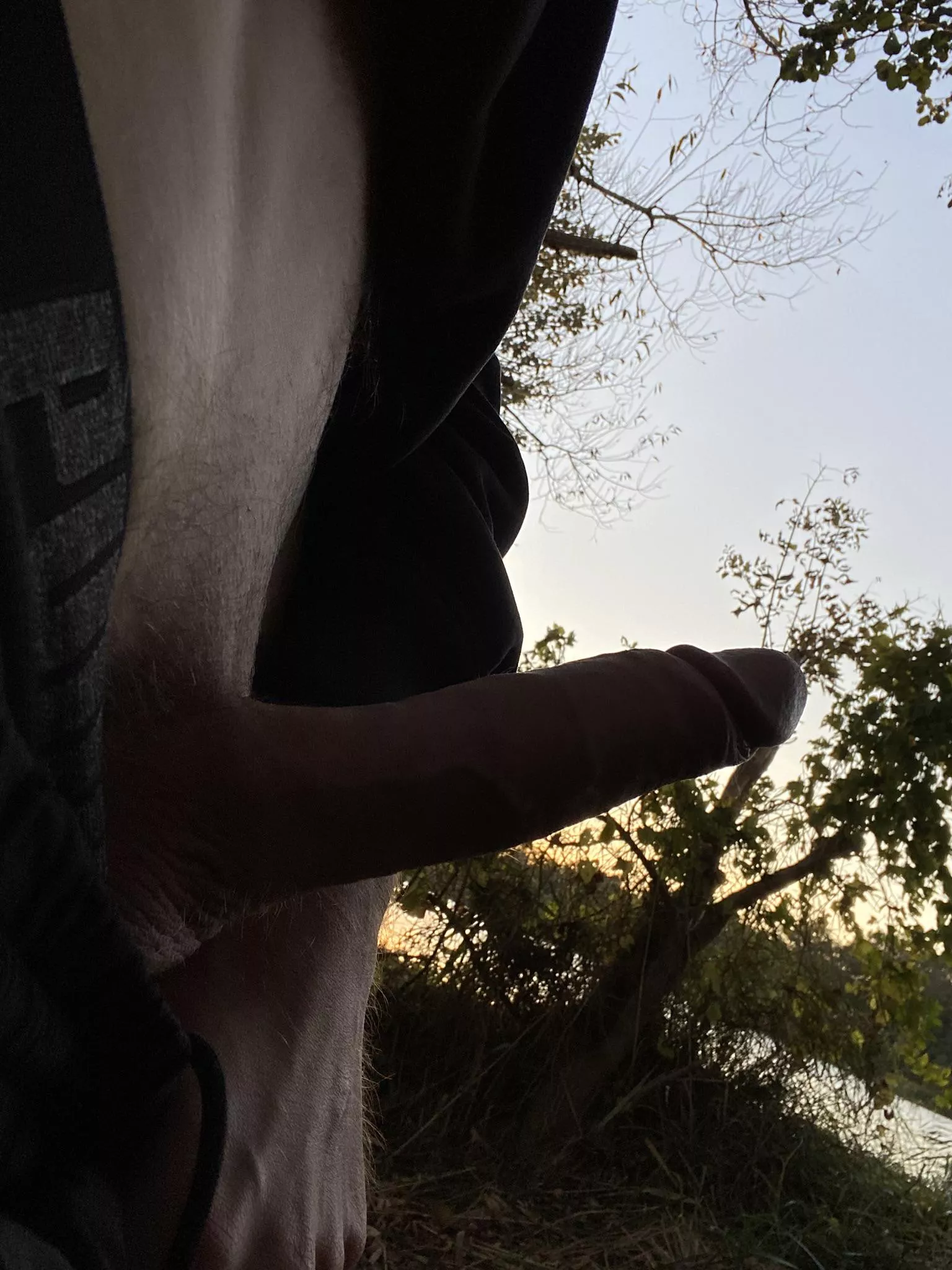 In der Richtung ist der Sonnenuntergang