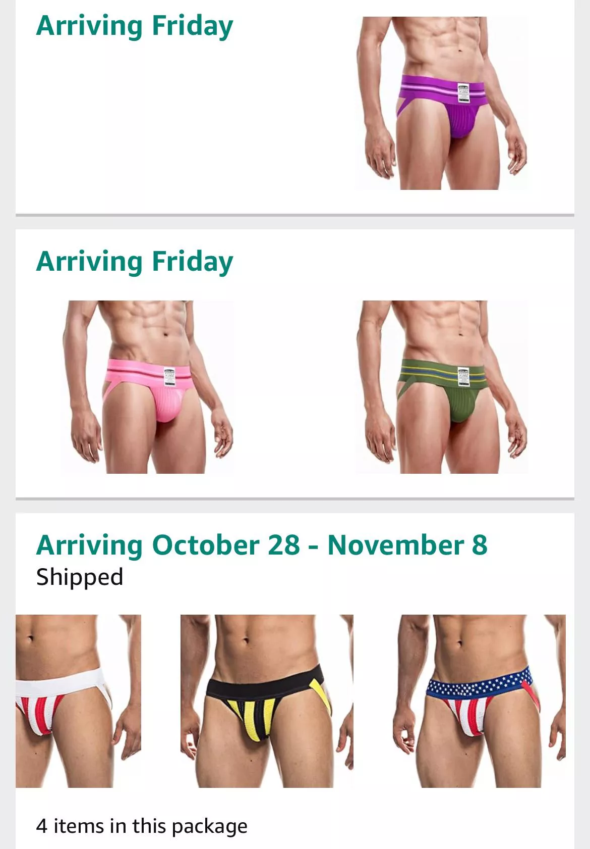 I’ve got new Jockstraps cumming to add to my collection! 