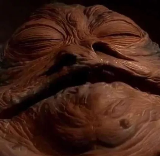 Jabba had guts to laugh at a Jedis threats 