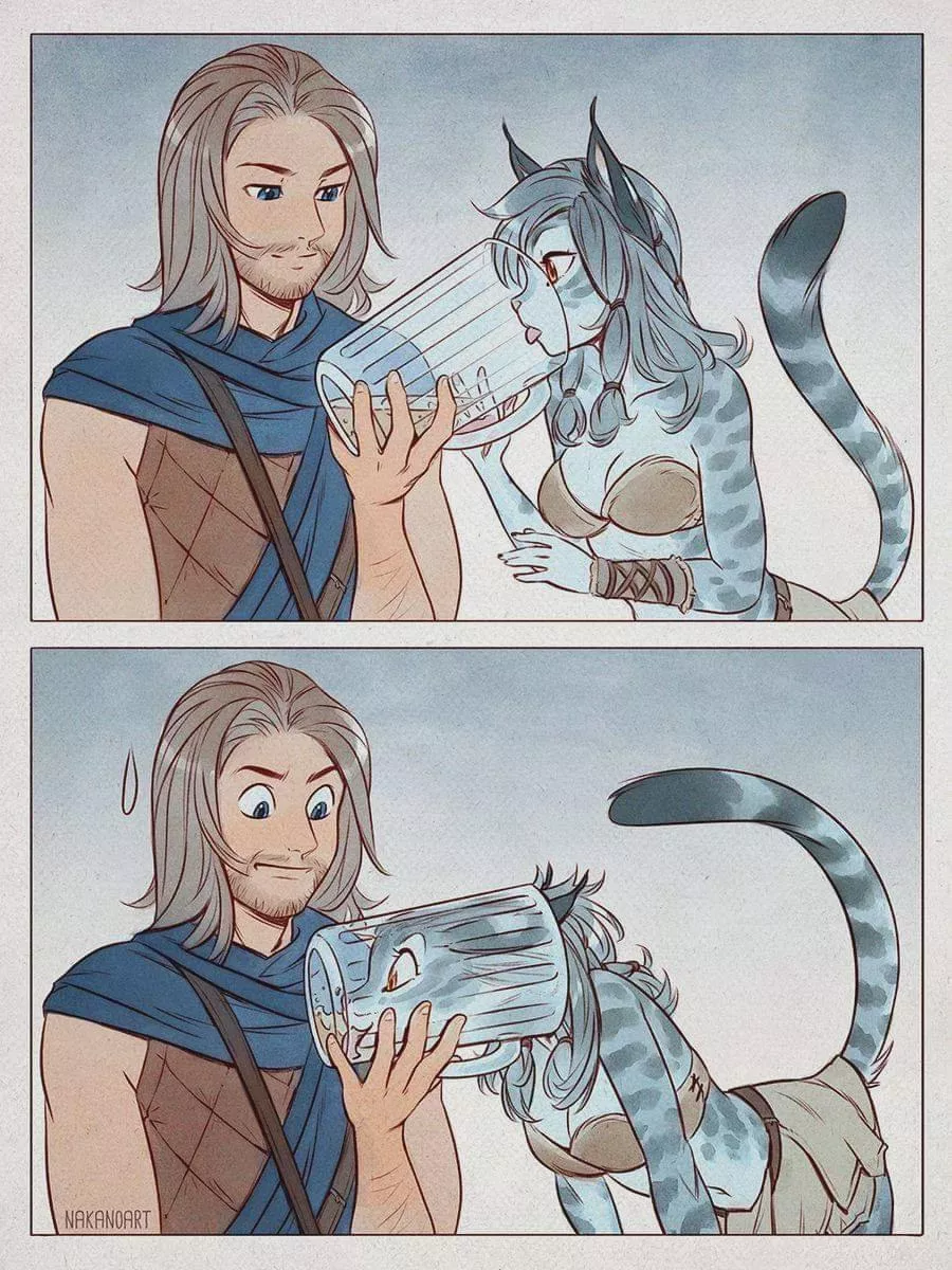 Kajhiit a little bit thirsty 