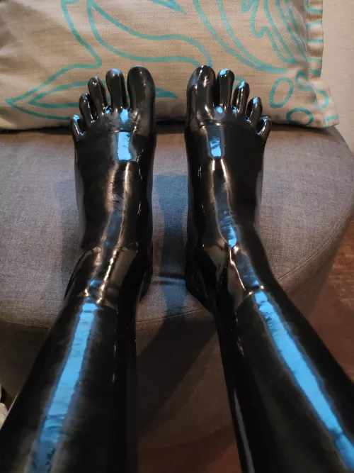 Latex Toe Socks