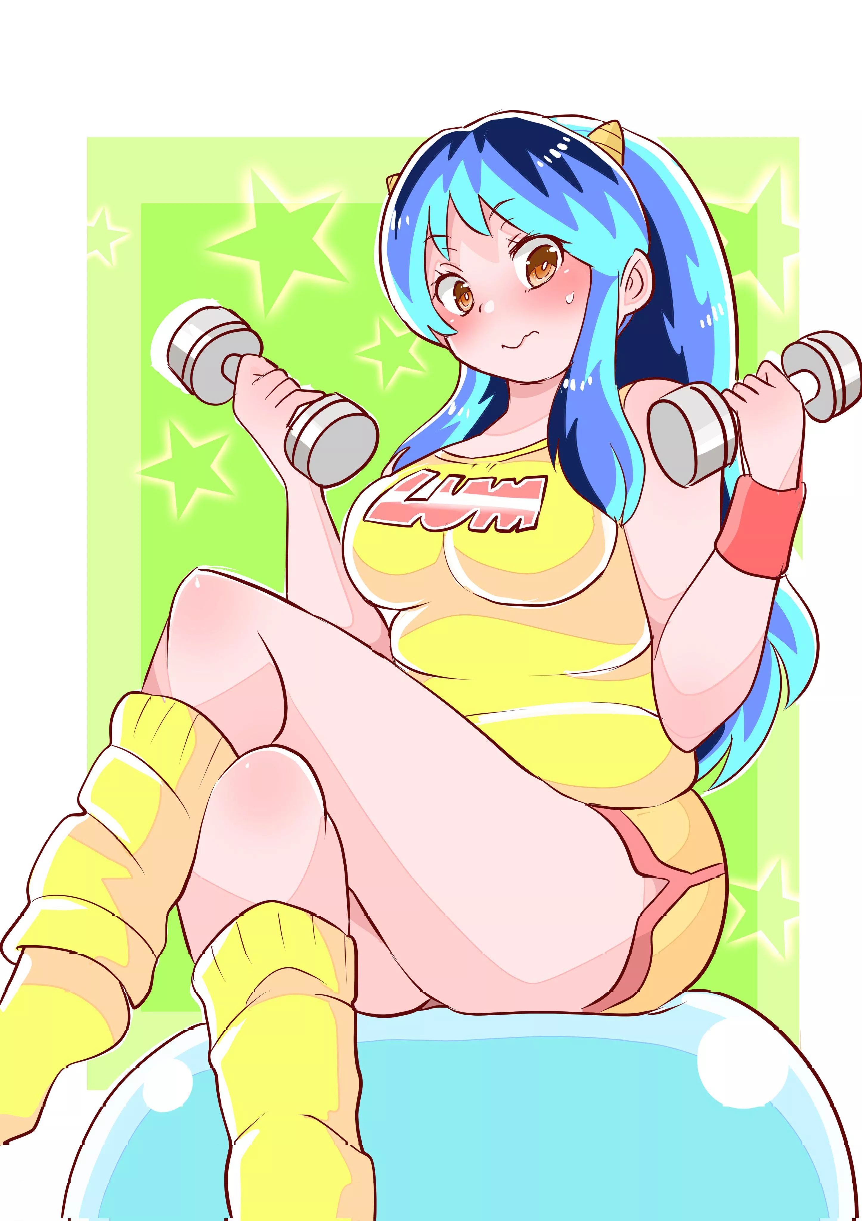 Lum working out