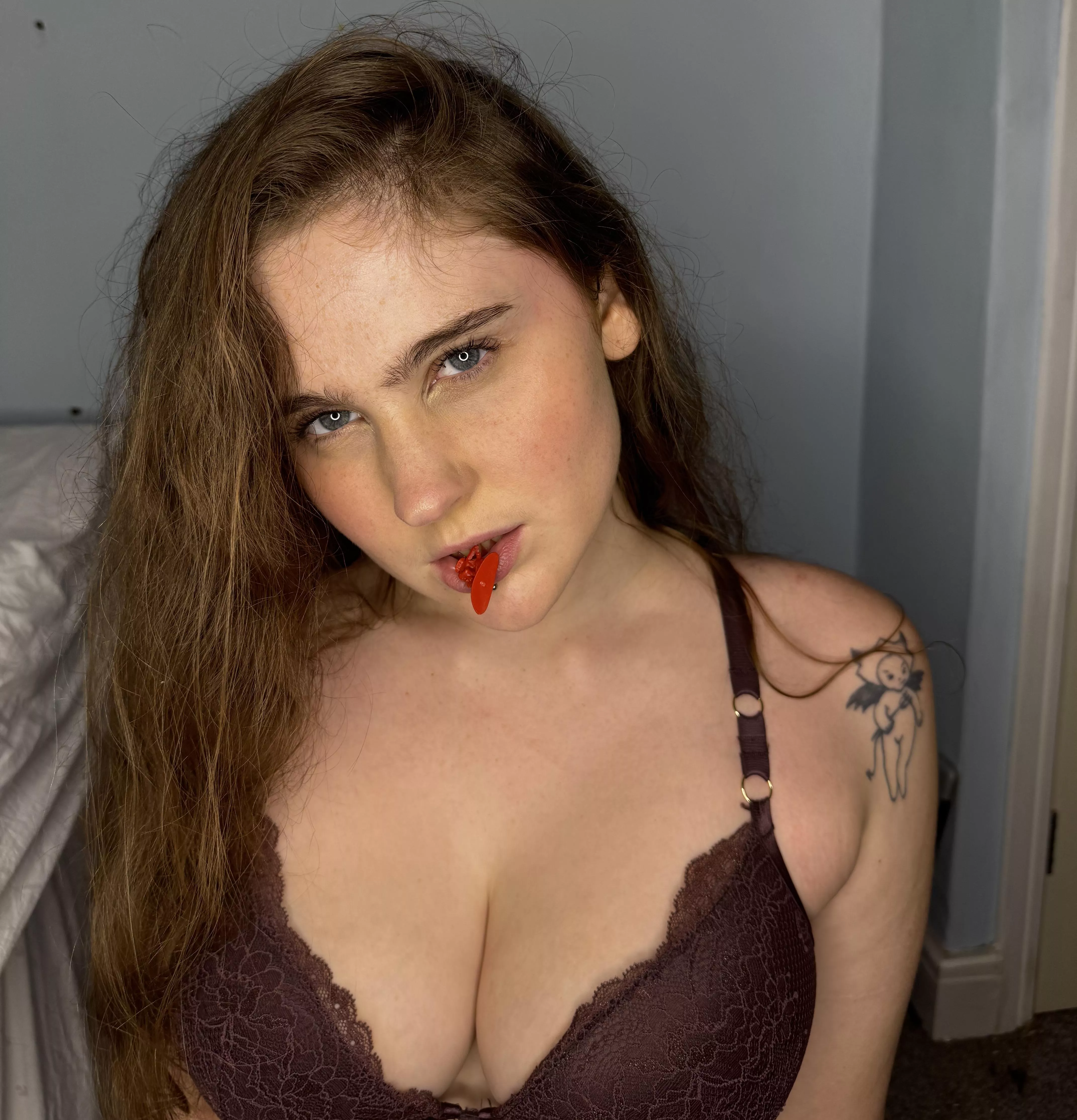 Maybe I’ll just lick you. Or maybe my giant mouth will swallow you whole. 