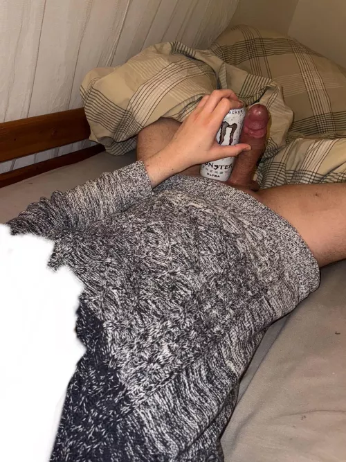 My rommate said no way youre bigger than that when we were shopping groceries, so I showed him