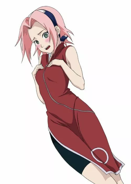 Only one who ever felt her chest got flatter in shippuden ..?