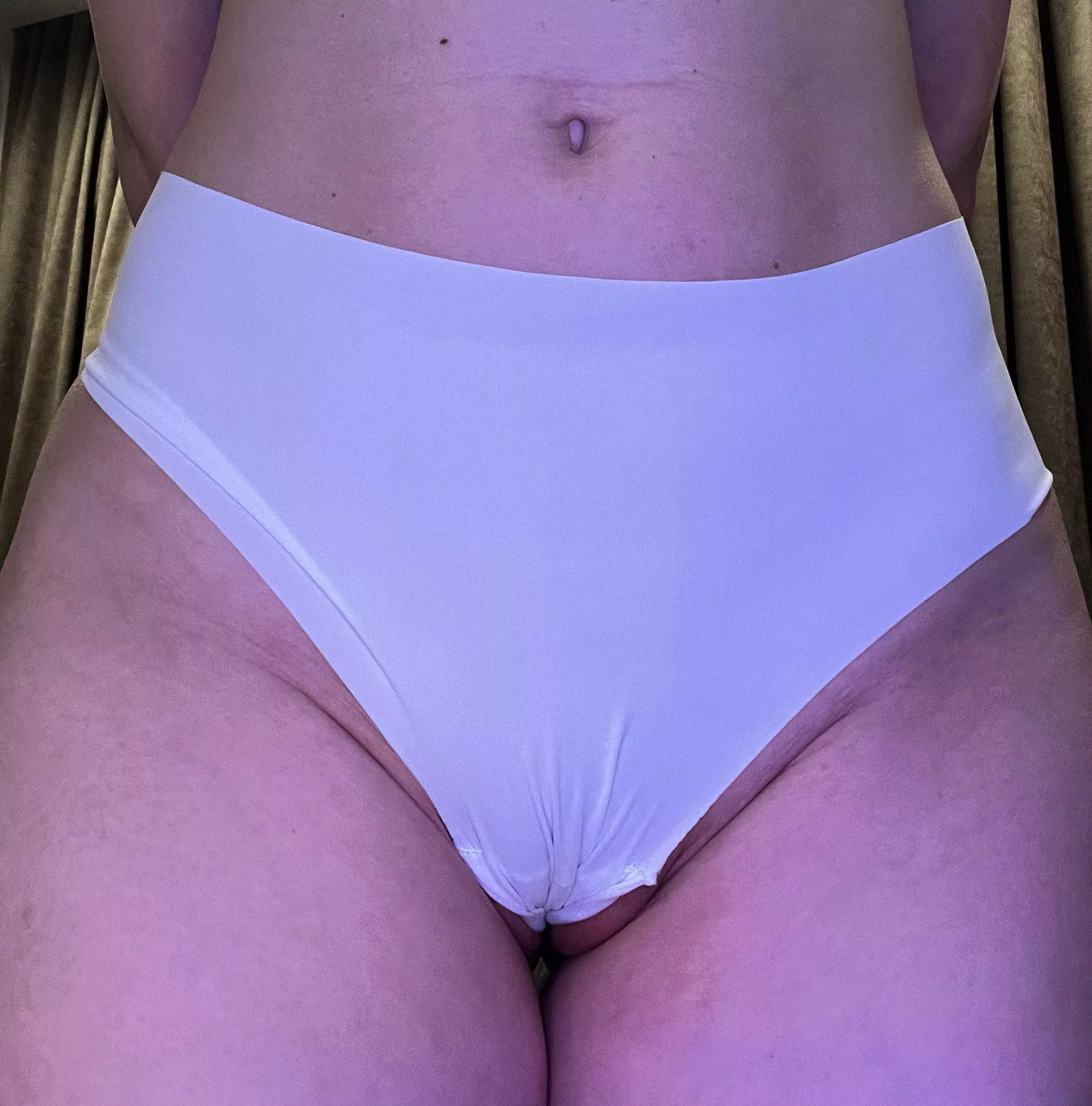 oops Thanks to these thin thongs I cant hide what I have inside my asshole